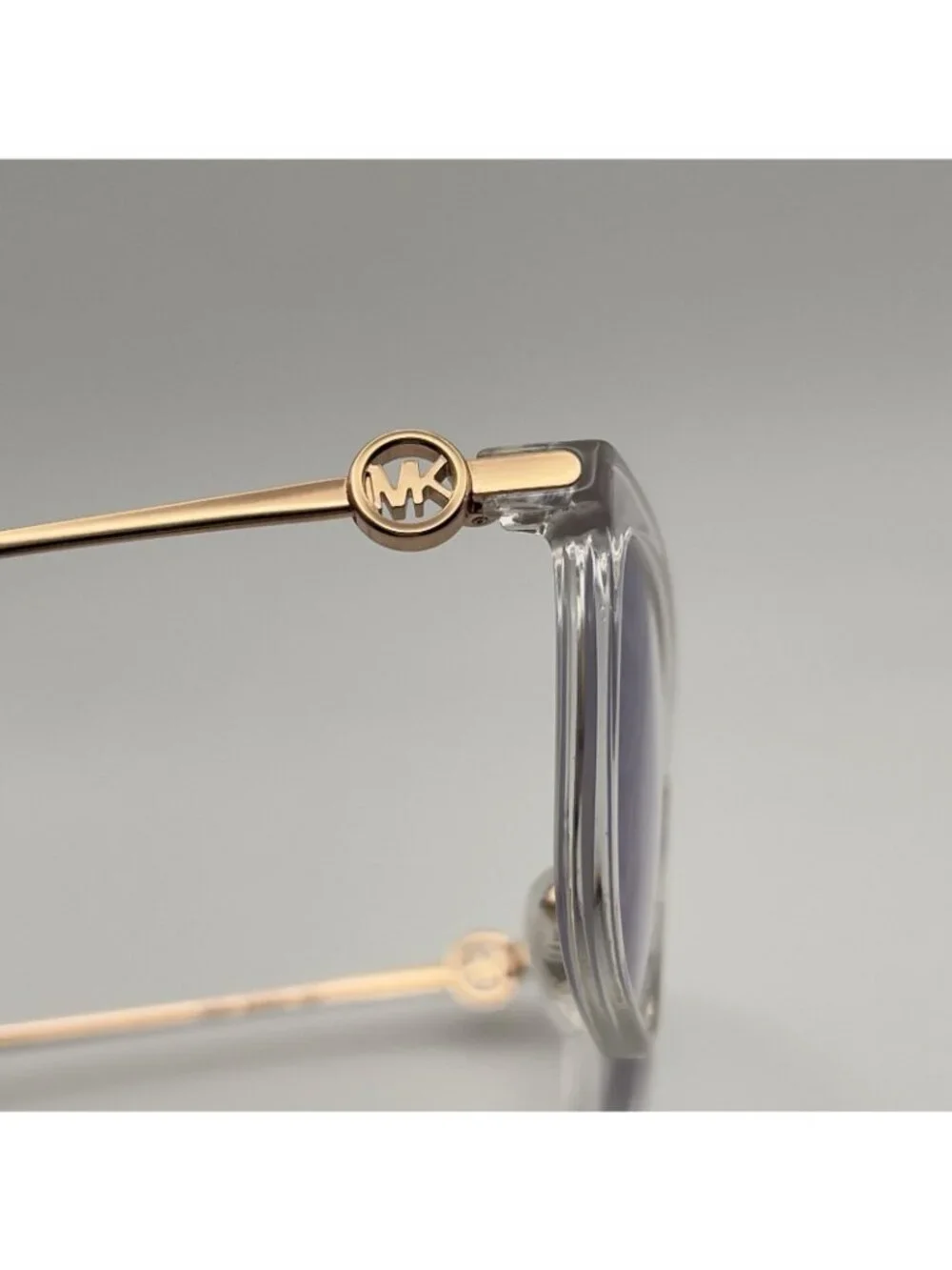 Michael Kors MK4054 Captive Eyeglass Frames Wayfarer Clear Gold 52-20-140 Case